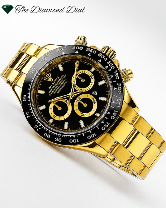 Premium Gold Rolex Daytona-Style Chronograph – Luxury Men's Watch for Sale | Limited Stock 💯